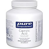 Pure Encapsulations Caprylic Acid | Supplement for Gut and Digestive Health, GI Balance, Gastrointestinal Support, and Intestinal Health* | 240 Capsules