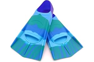 Gugmoy Kids Swim Fins,Comfortable Silicone Flippers for Swimming and Diving,Size Suitable Beginners Kids Girls Boys Adults
