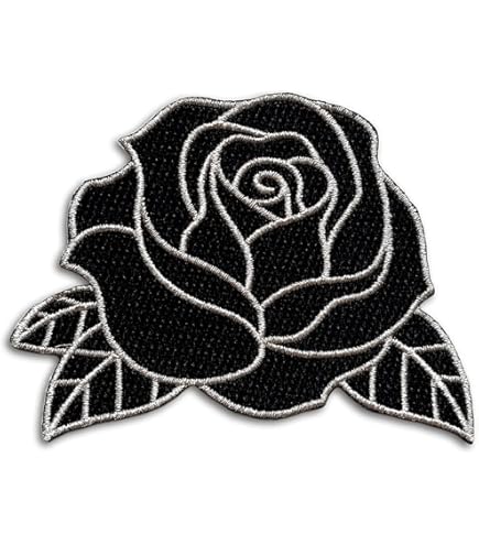 Toppa Ricamata "Tenderly Hurt By Love" Con Rosa - Cuore Infranto, Applicazione A Ferro O Cucito