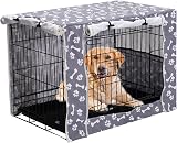 Pethiy Dog Crate Cover Universal Fit for 36 Inch Crates Sky Gray