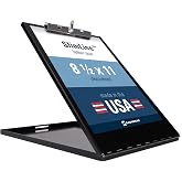 Saunders Slim Metal Clipboard with Storage, Heavy Duty Aluminum Form Holder for Nursing &amp; Contractors, Letter Size Paper Organizer Box with Secure Locking Latch, Made in USA, Black