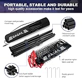 BAGAIL Badminton Net Foldable Nylon Net Adjustable Outdoor Tennis Volleyball view 3