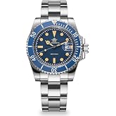 ADDIESDIVE 41MM Men's Quartz Watch Stainless Steel Bracelet Dive Watch