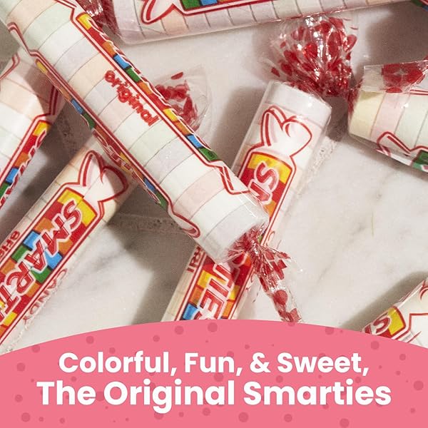 SMARTIES CANDY ROLLS ASSORTED FLAVOR, GLUTEN & VEGAN FREE, CLASSIC SWEETNESS FROM FAMILY OWNED COMPANY SINCE 1949, PEANUT & DAIRY FREE, PERFECT FOR MOVIE TREAT, THEATER BOX 3.5 OZ, 3-PACK