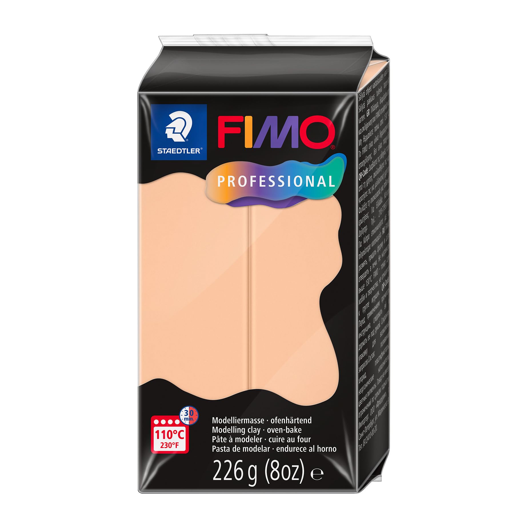 STAEDTLER Polymer Modelling Clay - FIMO Professional - Oven Bake Clay - Cameo, 226g - 1 Block, 8042-435 — image 1