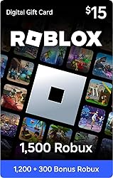 Roblox Digital Gift Card - 1,500 Robux [Includes
