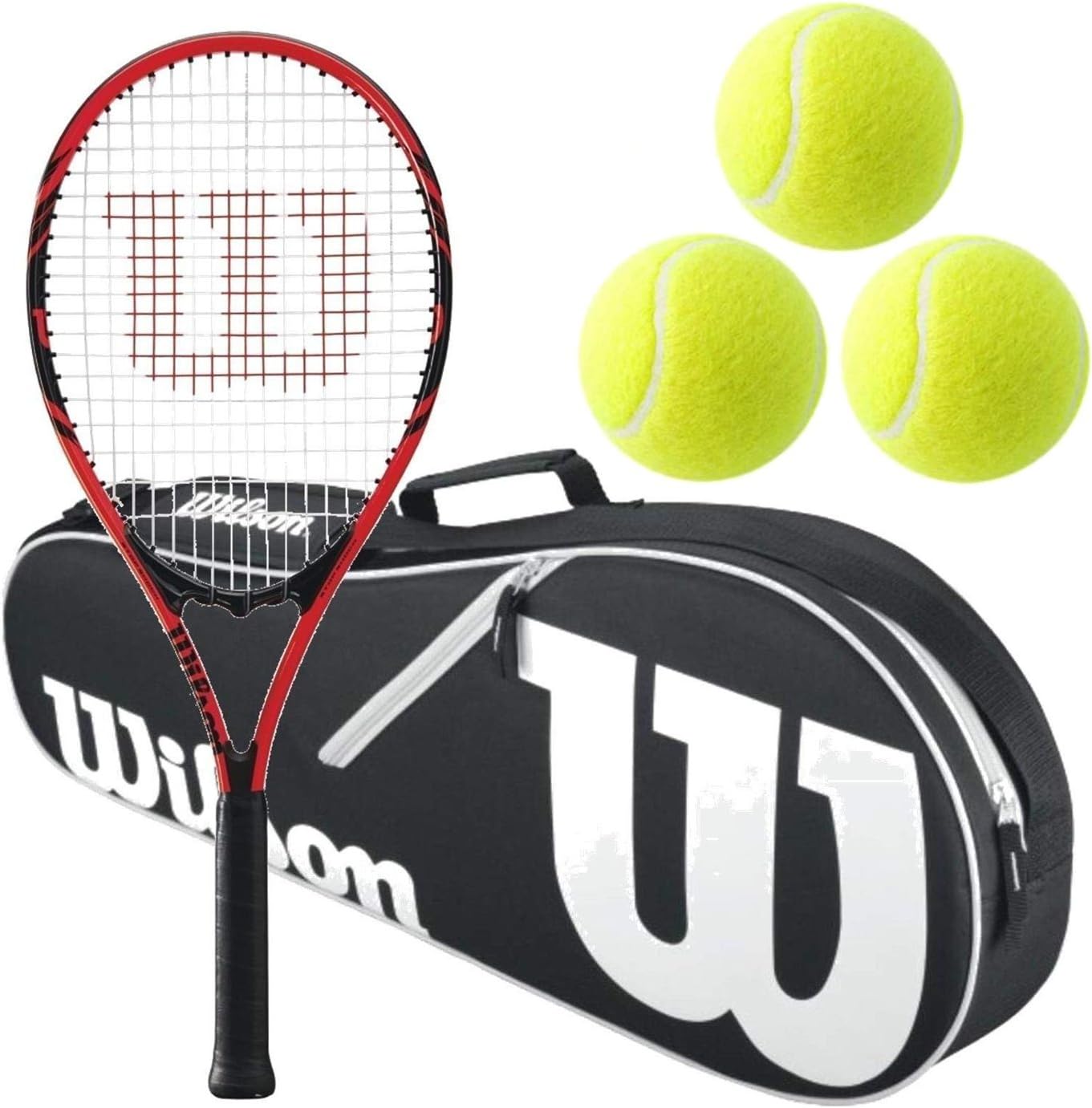 Wilson Federer Black/Red 2018 Strung Oversized Tennis