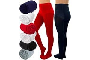 ToBeInStyle Girl’s Pack of 6 Classic Pull-On Assorted Warm Winter Tights