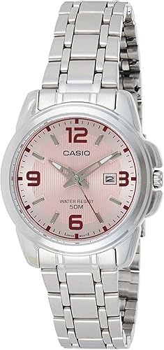casio women's stainless steel watch