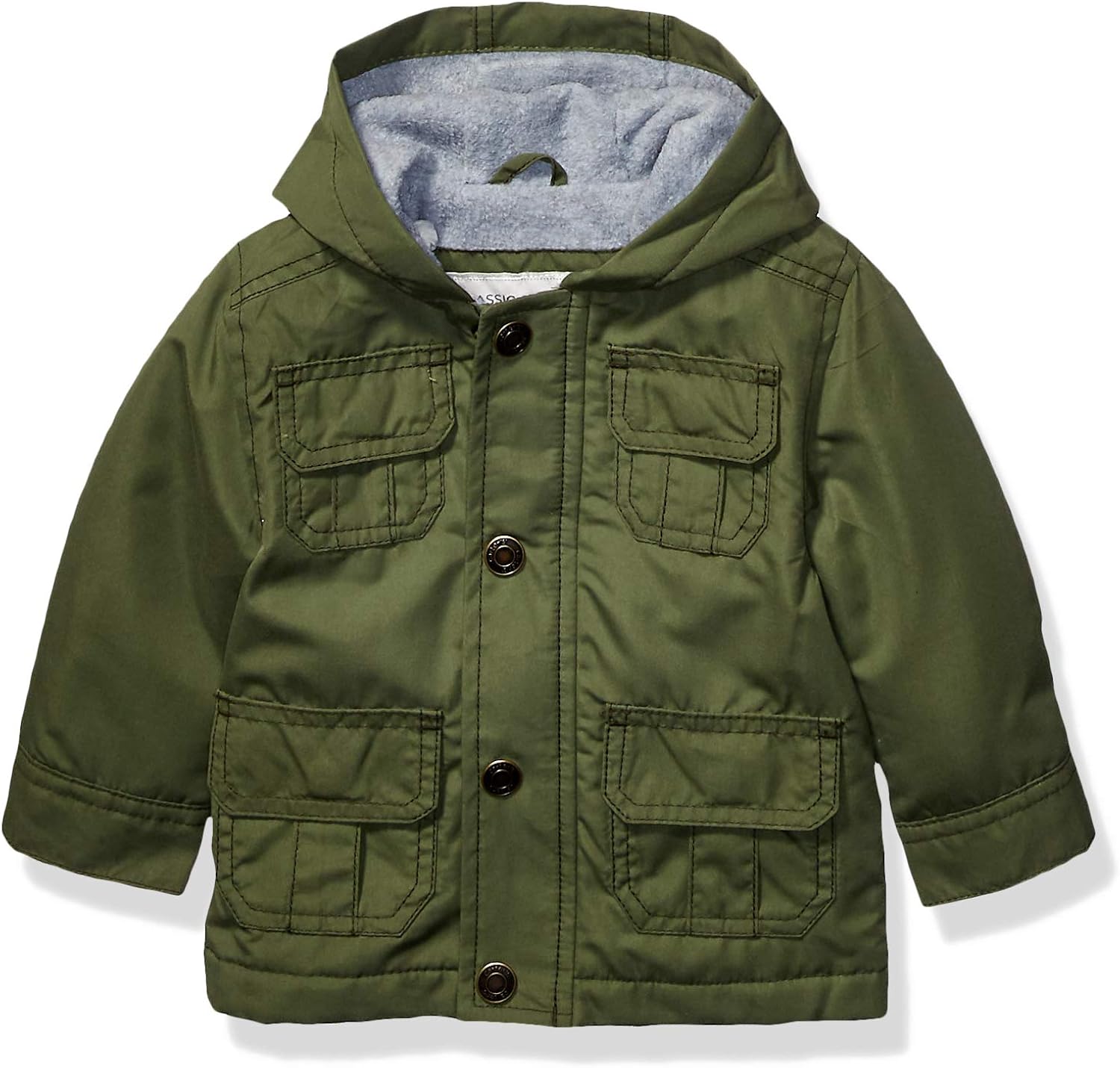 Carter's Baby Boys Midweight Snap & Zip Fleece Lined Jacket, Little