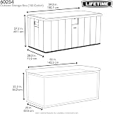 LIFETIME 150 Gallon Heavy-Duty Outdoor Deck Box Desert Sand/Brown view 7