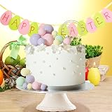 ASTARON 32 Pcs Ball Cake Topper Decorations Colorful Foam Balls Cake Picks view 5