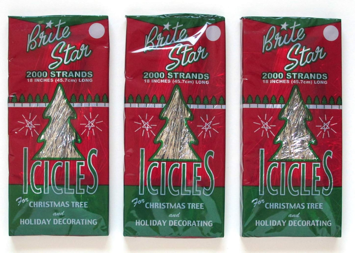 Brite Star Icicles Tinsel Blue Tinsel Home & Kitchen