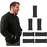 Flutterby Adults Weighted Zip-Up Hoodie Sweatshirt Black, Discreet Soothing Sensory & Calming Solution