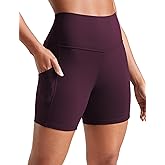 CRZ YOGA Butterluxe Biker Shorts Pockets 5" - High Waisted Volleyball Workout Athletic Yoga Womens