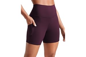 CRZ YOGA Butterluxe Biker Shorts Pockets 5" - High Waisted Volleyball Workout Athletic Yoga Womens