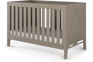 Child Craft Kieran 3 in 1 Convertible Crib, Baby Crib Converts to Day Bed, Toddler Bed, 3 Adjustable Mattress Positions, Non-Toxic, Baby Safe Finish (Crescent Gray)