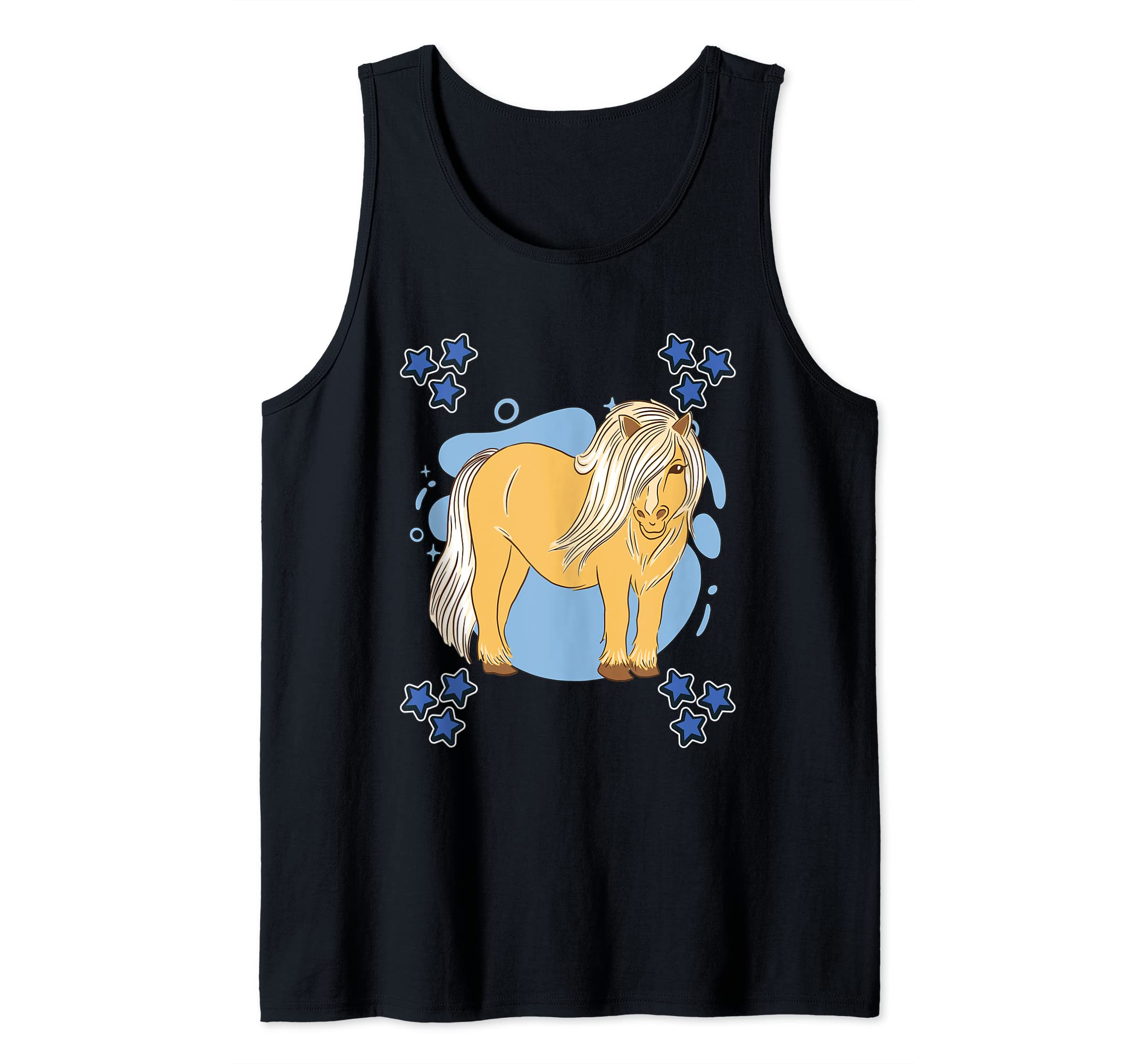 Mens Ponies Art Drawing Stars Boys Pony Tank Top