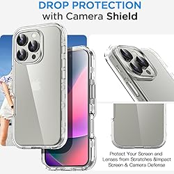 AICase for iPhone 16 Pro Clear Case(6.3"),Heavy