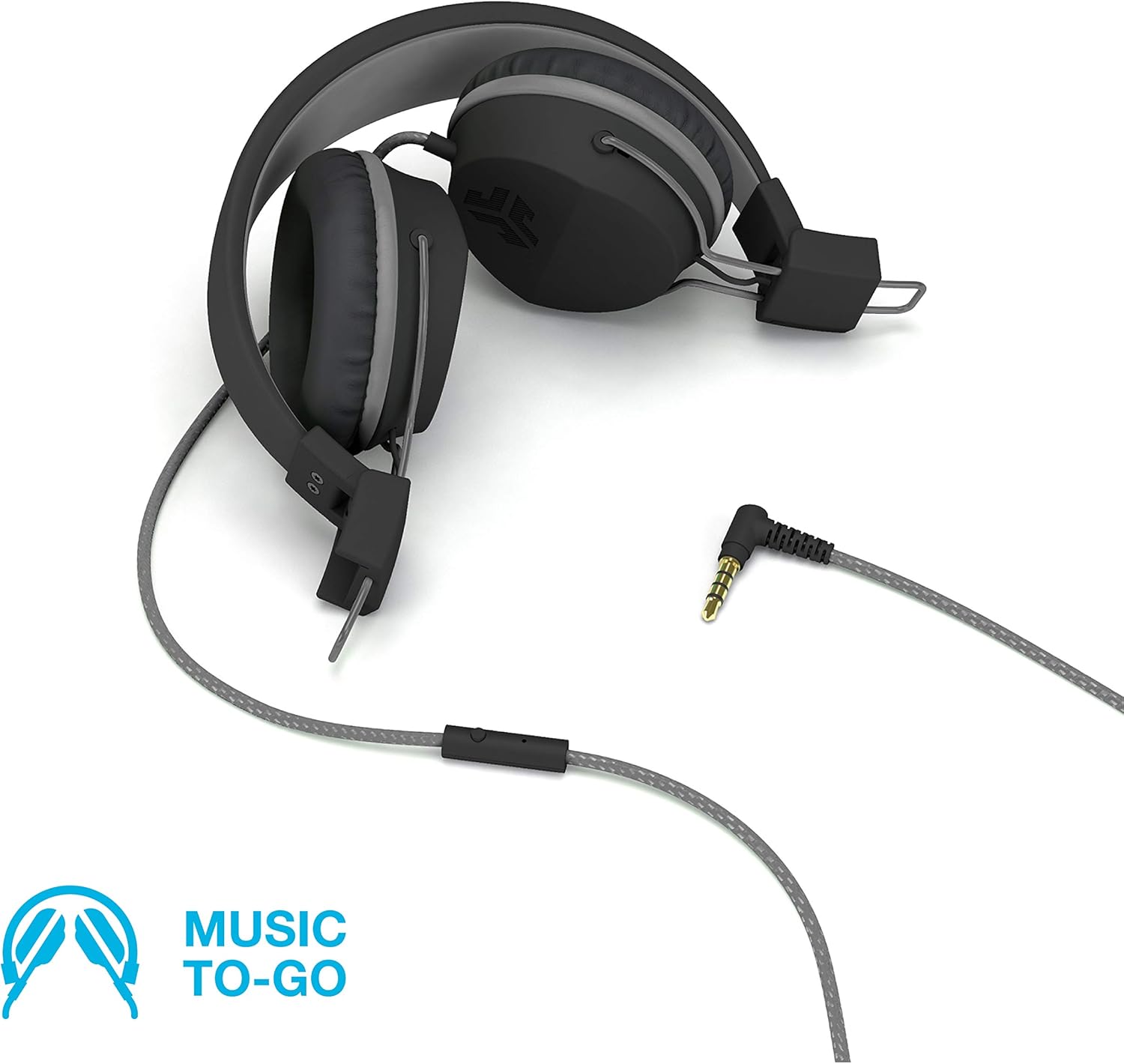 JLab Audio Neon Folding On-Ear Headphones | Wired Headphones | Tangle Free Cord | Noise Isolation | 40mm Neodymium Drivers | C3 Sound (Crystal Clear Clarity) | Black: Electronics
