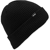 Volcom Men's Sweep Lined Beanie &ndash; Fleece Lined Knit Winter Hat with Roll Over Fit