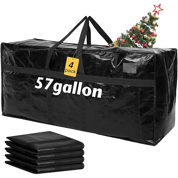 Amazon.com: Clysee 4 Pcs 66 Gallon Large Moving Bags with Zipper