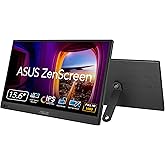 ASUS ZenScreen 16�� Portable USB Monitor (MB169CK) - Full HD, IPS, Dual USB-C, Eye Care, Flicker Free, Blue Light Filter, Anti