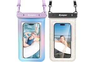 Rynapac [Floatable] Waterproof Phone Pouch 2 Pack - [Up to 8.5"] IPX8 Floating Waterproof Phone Case Dry Bags with Adjustable Lanyard for Beach Vacation Travel Cruise Ship Pool Kayak Essentials