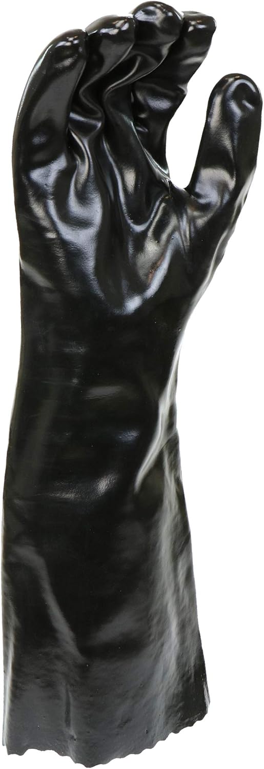 West Chester 12018-L 12018 Chemical Resistant PVC Coated Work Gloves: 18" Length, One Size Fits Most, 1 Pair, Black: Lab Gloves: Industrial & Scientific