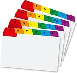Concord Pukka Pad Guide Cards 6 x 4in A-Z Tabs Reinforced 24 Cards