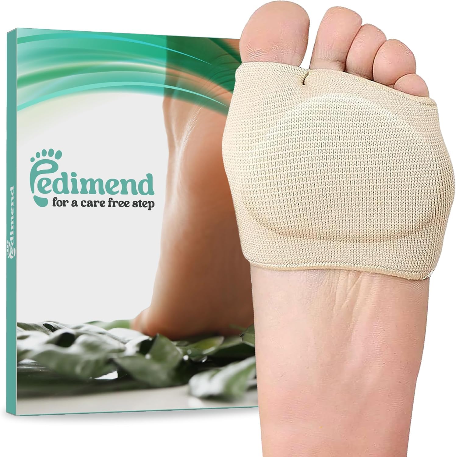 Pedimend Metatarsal Gel Cushion - Relieve Ball of Foot Pain | Metatarsal Sleeves | Mortons Neuroma Support | Pressure Relieving Foot Pads | Metatarsalgia Padding Insoles | Ball of Foot Soft Cushion