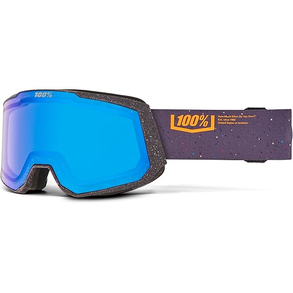 100% ARMEGA アルメガ　HiPER ブルーミラー　超美品 100% Armega Goggles - Coupe w/ HiPer Blue Mirror Lens