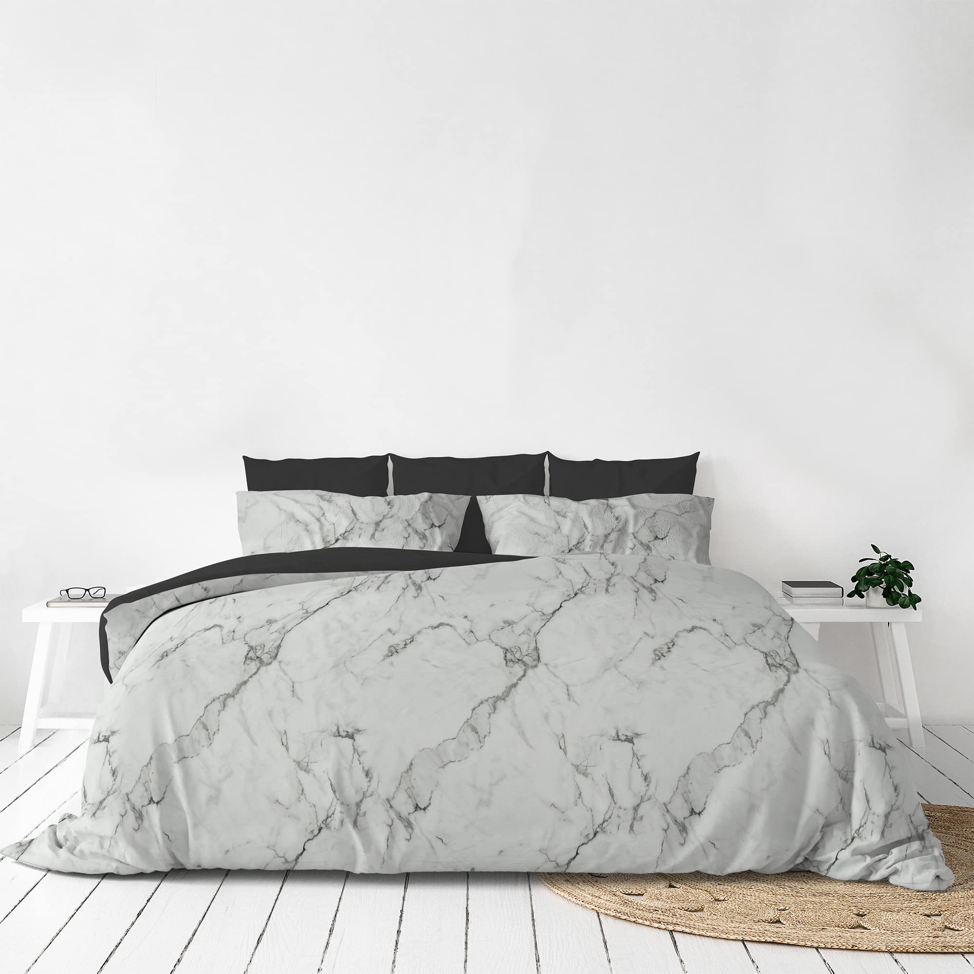 Italian Bed Linen MB Home Italy “Fashion” Duvet Cover Set, Marble, Double
