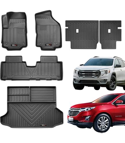 For Chevy Equinox EV 2025 TPE 3D Car Floor Mats Trunk Pad Waterproof Protective All Weather Black - View #8