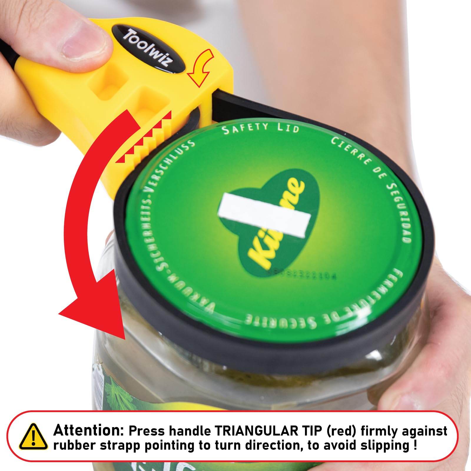 Toolwiz Bandschlüssel 2 Stück 500mm und 600 mm Ölfilterschlüssel Gummi Rohrzange Universal Einstellbar bis max Durchmesser Ø150 mm Schwarz Gelb 3