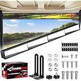 Universal Golf Cart 4 Panel Rear View Mirror for EZGO Yamaha Club Car, Wide Angle Golf Cart Mirrors, No Blind Spots