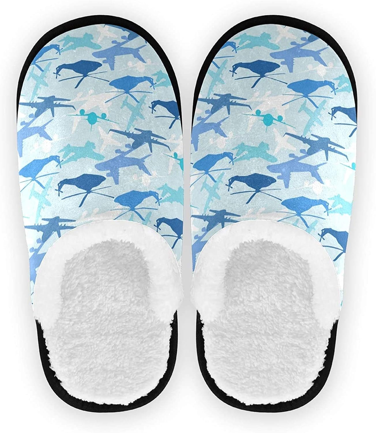 "N/A" ALIMY Airplane Camouflage Spa Slipper, Soft Cotton