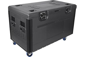 ROOMEDAL Cable Trunk | ATA Road Case | Equipment Storage Case 44"x22"x24", with Heavy Duty Casters