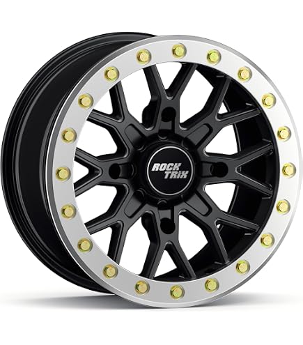 Amazon.com: RockTrix RT104BL Beadlock 14in ATV Wheel Rim 14x7