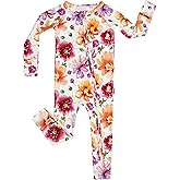 EASWEET Baby One-Piece Romper Footless Bamboo Viscose Pajamas Sleepers for Baby Boys and Girls