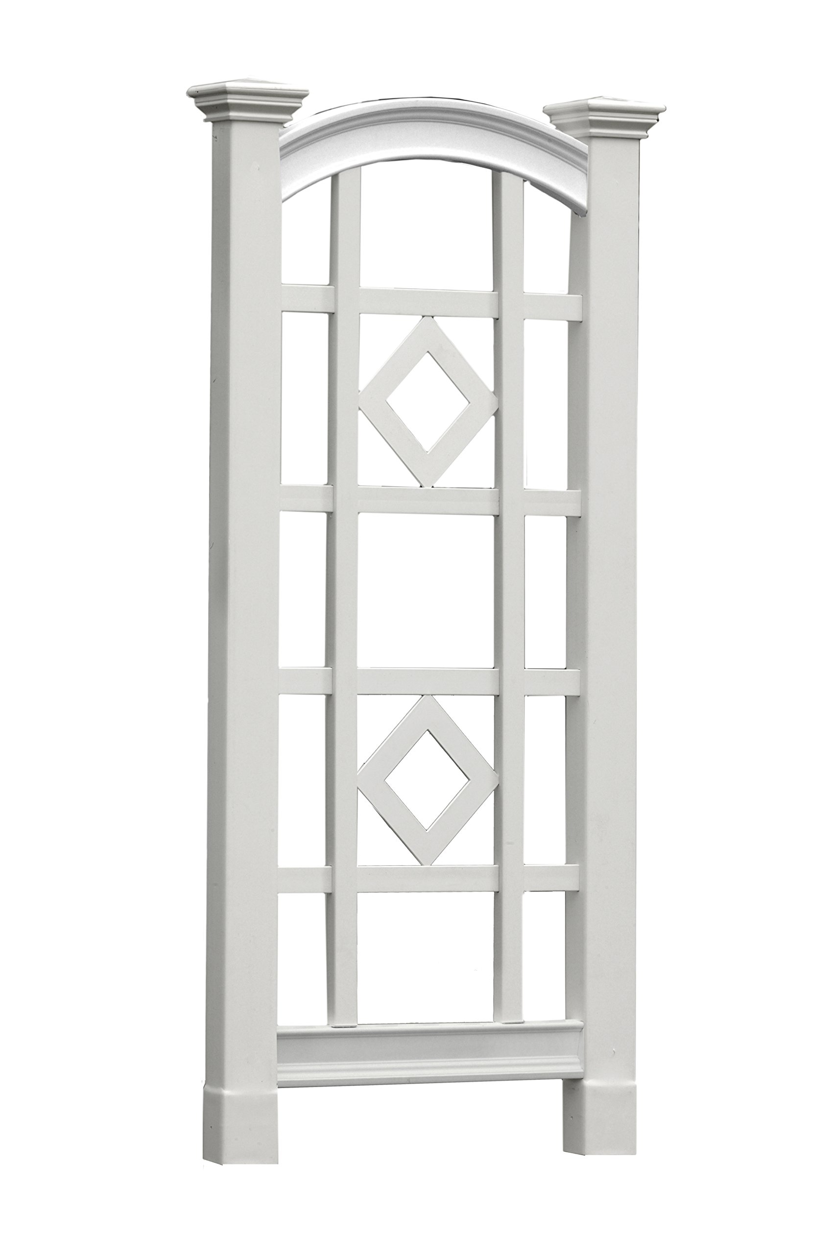 New England Arbors Milan 27" W x 56" H Vinyl Trellis