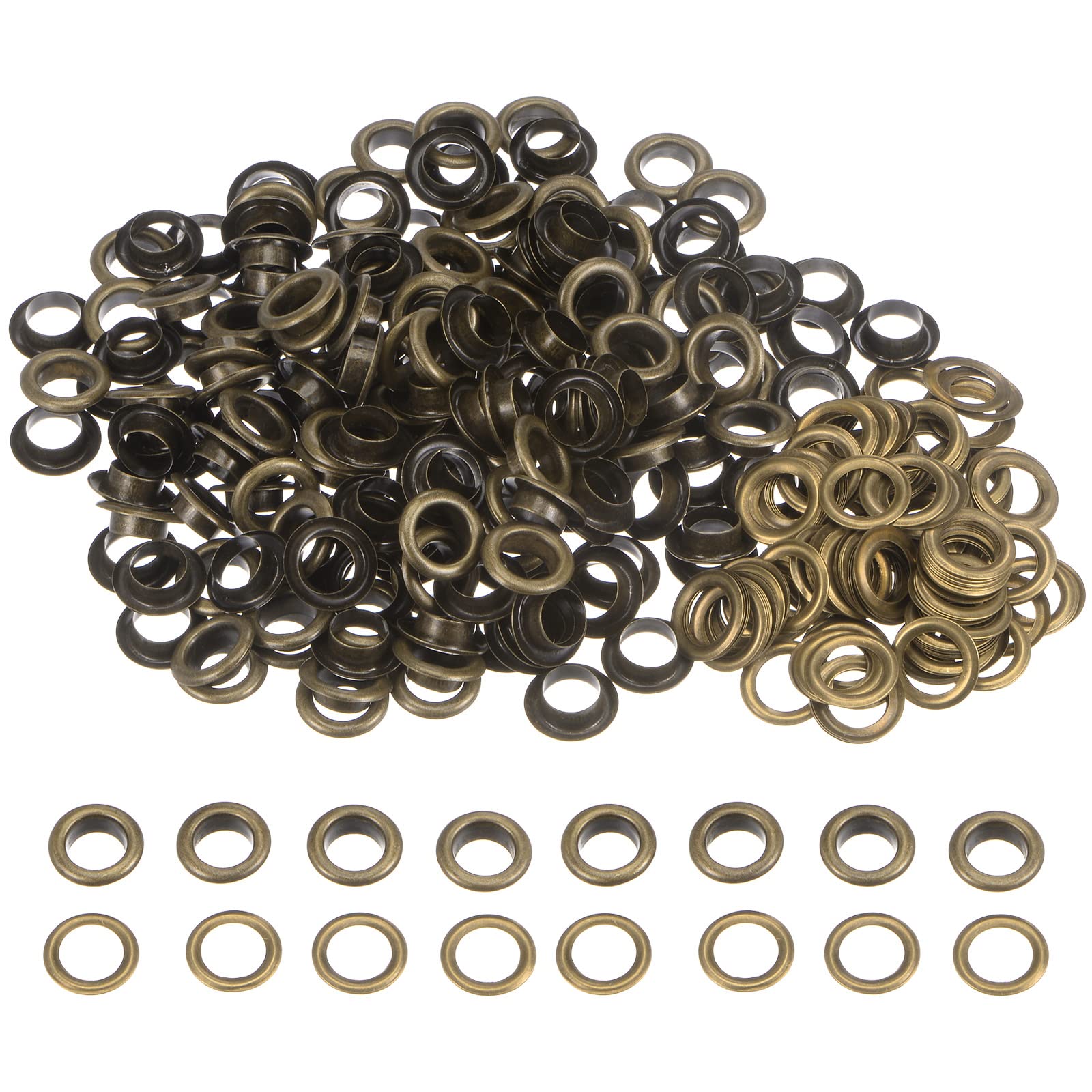 HARFINGTON 200 Set Color Round Grommets 10mm