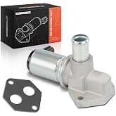 A-Premium Fuel Injection Idle Air Control Valve With 2-Pin Plug | Compatible with Ford Crown Victoria, Mustang Thunderbird &amp; Lincoln Town Car &amp; Mercury Cougar Grand Marquis, W/Gasket, V8 4.6L