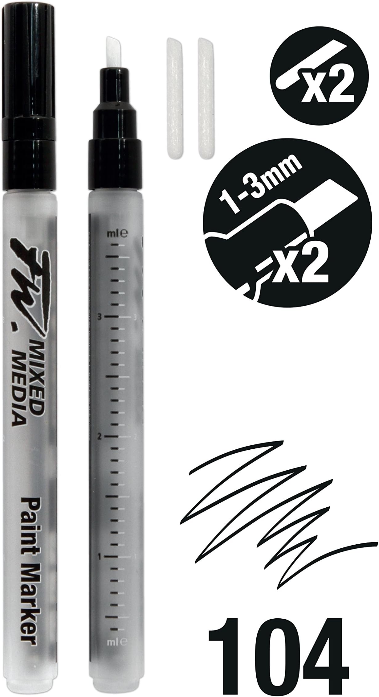 Daler RowneyFW Mixed Media Refillable Paint Markers (104)