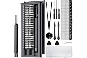HRPHRP 38-in-1 Precision Screwdriver Set,Mini Professional Magnetic Pads Tiny Repair Tool Kit for Macbook,Computer,Laptop,iPhone, PS4,PS5,Xbox, Switch,Eyeglasses,Watch,Ring Doorbell,Electronic,Gifts for Men