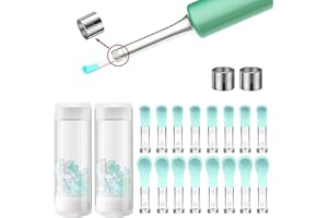 Bebird Replacement Tips Ear, 16 Pieces Waterproof Silicone Ear Spoon for Ear Wax Removal Endoscope, BEBIRD Original Ear Cleaner Tips for C3/C3 Pro/M9 Pro/X11 Pro/K10/X17 Pro/T5