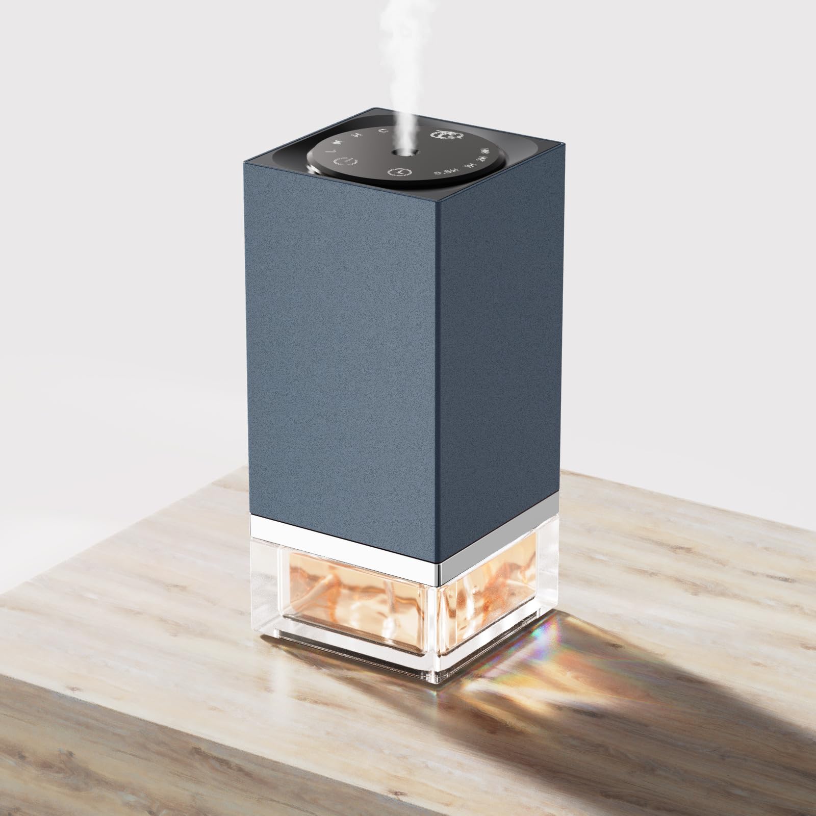 Photo 1 of Waterless Diffuser for Essential Oils – 50ml Capacity Nebulizer Aromatherapy Diffuser, Battery Operated Mini Scent Air Machine with 4 Mist Settings Timers for Home,Cars,Office(C01 Blue)