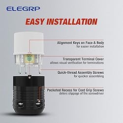 ELEGRP NEMA L14-30R Locking Connector, Generator