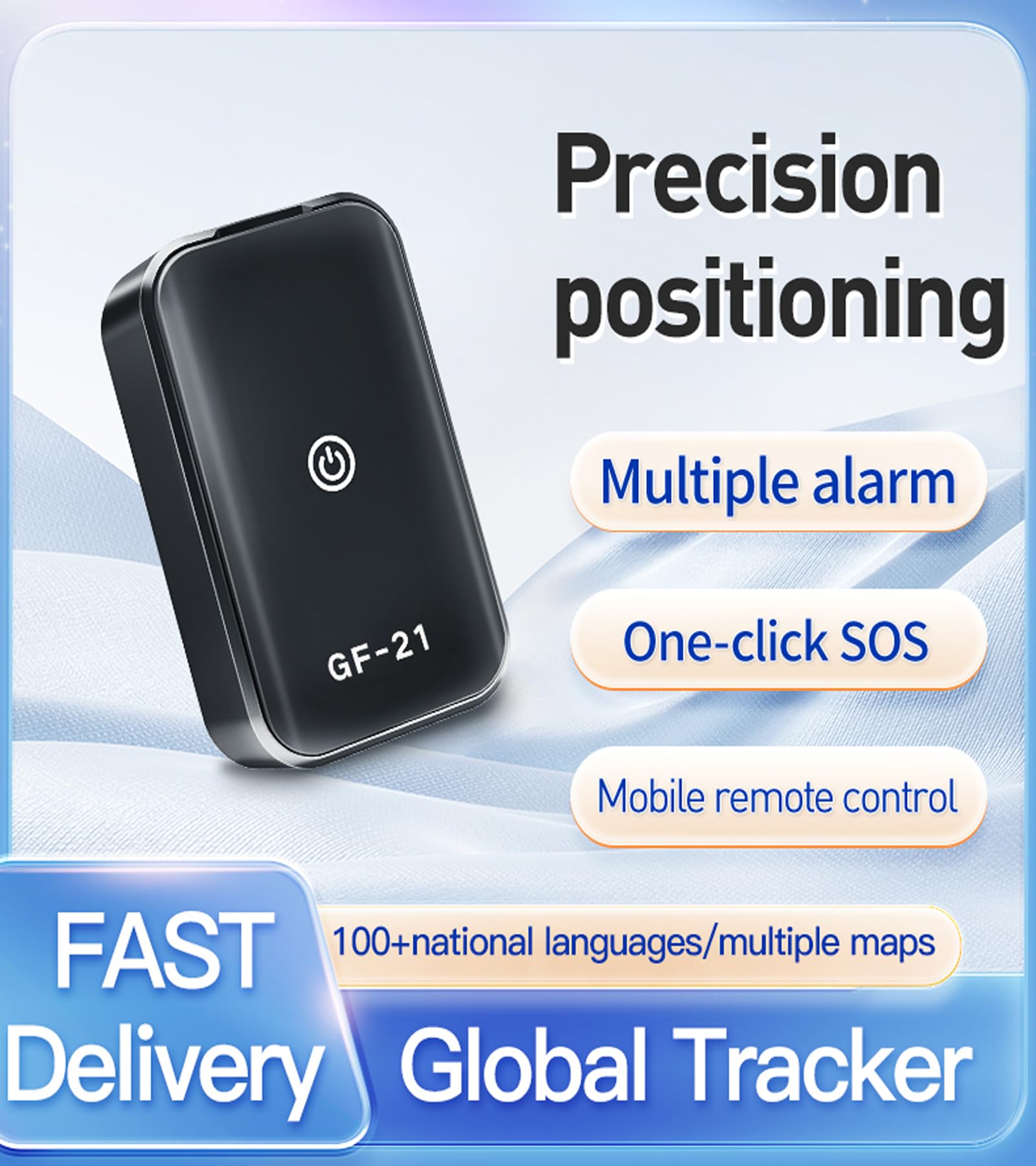GPS Tracker for Vehicles, Cars & Motorcycles - No Monthly Fee/Subscription | Real-Time Tracking with Magnetic Waterproof Case | Worldwide Coverage via GSM SIM Card, Anti-Theft Alerts