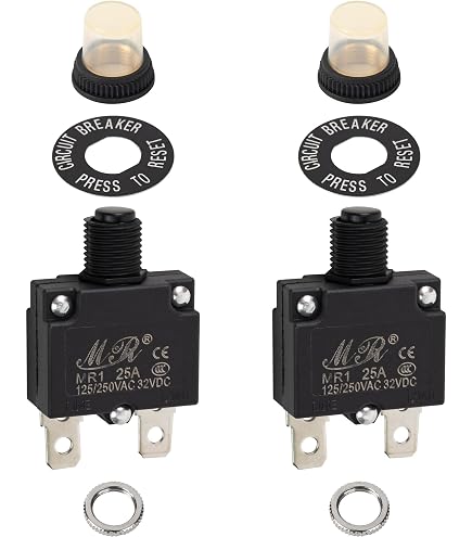 Protection Coupe-circuit Réarmable 15A - AC125/250V, DC32V, Réinitialisation Auto